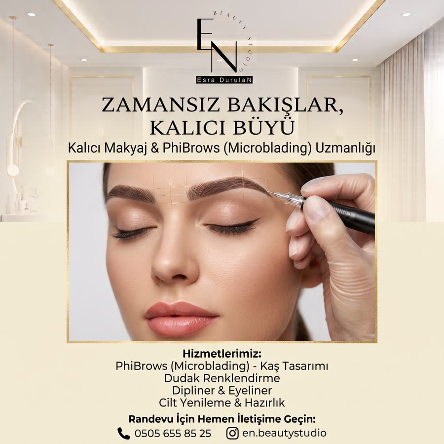 Kalıcı makyaj ve PhiBrows microblading uzmanlığı tanıtım görseli